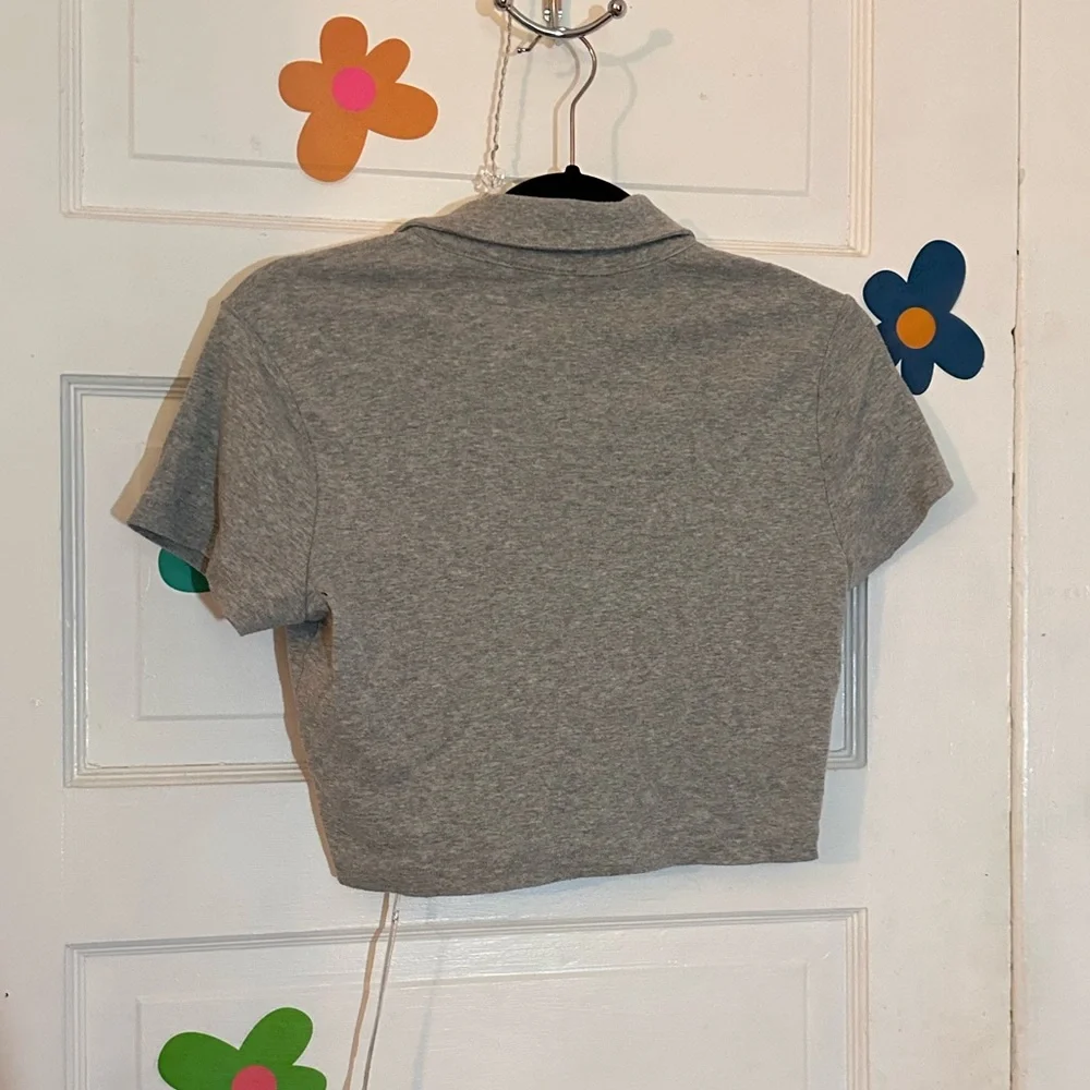 Gray Button Up - Picture 2 of 2